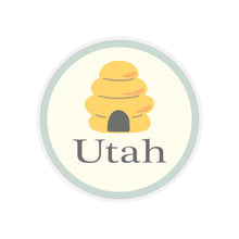 Load image into Gallery viewer, Utah Beehive Kiss-Cut Stickers