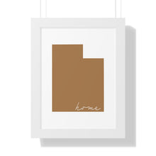 Load image into Gallery viewer, Utah Home Framed Vertical Poster