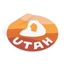 Load image into Gallery viewer, Delicate Arch Round Vinyl Stickers