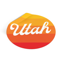 Load image into Gallery viewer, Utah Round Vinyl Stickers