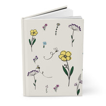 Load image into Gallery viewer, Flowers And Bees Hardcover Journal Matte