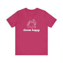 Load image into Gallery viewer, Choose Happy Unisex Jersey Short Sleeve Tee