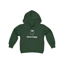 Load image into Gallery viewer, Choose Happy Youth Heavy Blend Hooded Sweatshirt