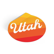 Load image into Gallery viewer, Utah Round Vinyl Stickers