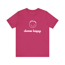 Load image into Gallery viewer, Choose Happy Unisex Jersey Short Sleeve Tee