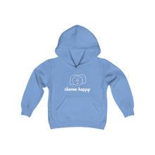Load image into Gallery viewer, Choose Happy Youth Heavy Blend Hooded Sweatshirt