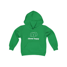 Load image into Gallery viewer, Choose Happy Youth Heavy Blend Hooded Sweatshirt
