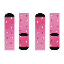 Load image into Gallery viewer, Raspberry Shakes Cushioned Crew Socks