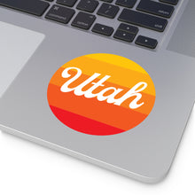 Load image into Gallery viewer, Utah Round Vinyl Stickers