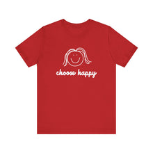 Load image into Gallery viewer, Choose Happy Unisex Jersey Short Sleeve Tee