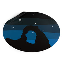 Load image into Gallery viewer, Arches At Night Round Vinyl Stickers