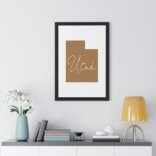 Load image into Gallery viewer, Utah Framed Vertical Poster