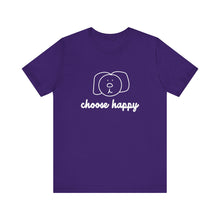 Load image into Gallery viewer, Choose Happy Unisex Jersey Short Sleeve Tee