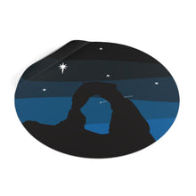 Load image into Gallery viewer, Arches At Night Round Vinyl Stickers