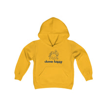 Load image into Gallery viewer, Choose Happy Youth Heavy Blend Hooded Sweatshirt
