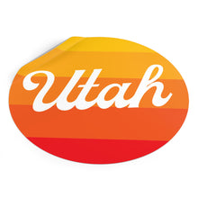 Load image into Gallery viewer, Utah Round Vinyl Stickers