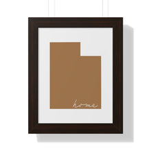 Load image into Gallery viewer, Utah Home Framed Vertical Poster
