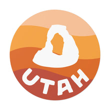 Load image into Gallery viewer, Delicate Arch Round Vinyl Stickers
