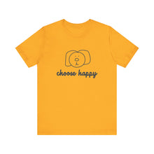 Load image into Gallery viewer, Choose Happy Unisex Jersey Short Sleeve Tee