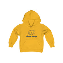 Load image into Gallery viewer, Choose Happy Youth Heavy Blend Hooded Sweatshirt