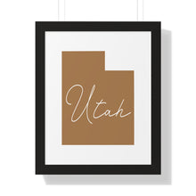 Load image into Gallery viewer, Utah Framed Vertical Poster