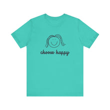 Load image into Gallery viewer, Choose Happy Unisex Jersey Short Sleeve Tee