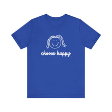 Load image into Gallery viewer, Choose Happy Unisex Jersey Short Sleeve Tee
