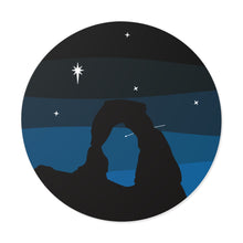 Load image into Gallery viewer, Arches At Night Round Vinyl Stickers