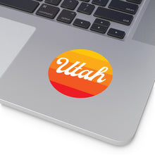 Load image into Gallery viewer, Utah Round Vinyl Stickers