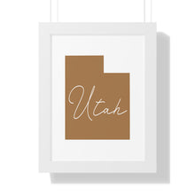 Load image into Gallery viewer, Utah Framed Vertical Poster