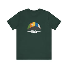 Load image into Gallery viewer, Utah Mountain Sky Unisex Jersey Short Sleeve Tee