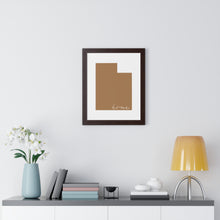Load image into Gallery viewer, Utah Home Framed Vertical Poster