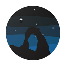 Load image into Gallery viewer, Arches At Night Round Vinyl Stickers