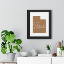 Load image into Gallery viewer, Utah Framed Vertical Poster