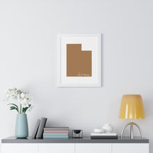 Load image into Gallery viewer, Utah Home Framed Vertical Poster