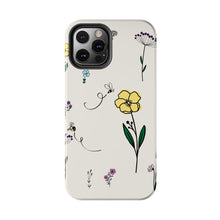 Load image into Gallery viewer, Flowers And Bees Tough Phone Cases