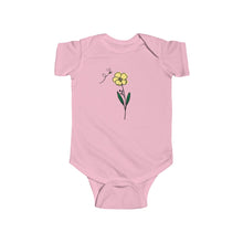 Load image into Gallery viewer, Flower And Bee Infant Fine Jersey Bodysuit