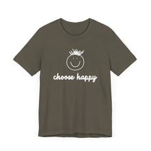 Load image into Gallery viewer, Choose Happy Unisex Jersey Short Sleeve Tee