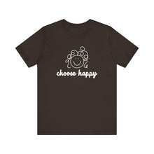 Load image into Gallery viewer, Choose Happy Unisex Jersey Short Sleeve Tee