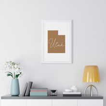 Load image into Gallery viewer, Utah Framed Vertical Poster