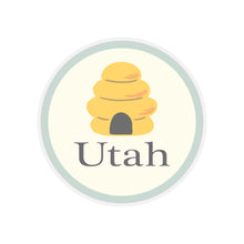 Load image into Gallery viewer, Utah Beehive Kiss-Cut Stickers