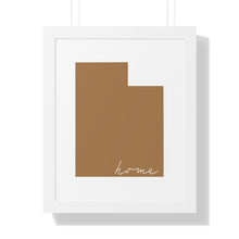 Load image into Gallery viewer, Utah Home Framed Vertical Poster
