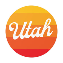 Load image into Gallery viewer, Utah Round Vinyl Stickers