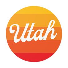 Load image into Gallery viewer, Utah Round Vinyl Stickers
