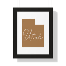 Load image into Gallery viewer, Utah Framed Vertical Poster
