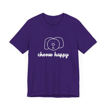 Load image into Gallery viewer, Choose Happy Unisex Jersey Short Sleeve Tee