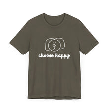 Load image into Gallery viewer, Choose Happy Unisex Jersey Short Sleeve Tee