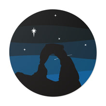 Load image into Gallery viewer, Arches At Night Round Vinyl Stickers