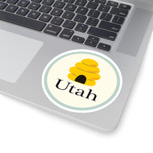 Load image into Gallery viewer, Utah Beehive Kiss-Cut Stickers