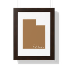 Load image into Gallery viewer, Utah Home Framed Vertical Poster